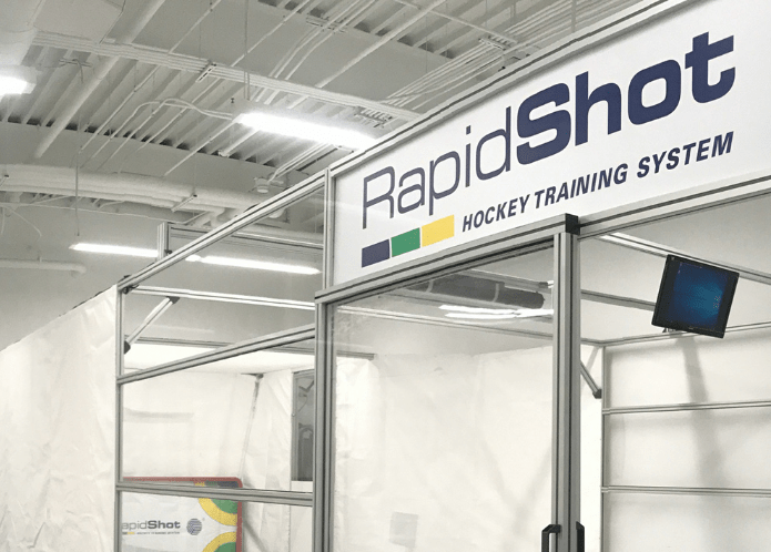 RapidShot Enclosed Unit in a Hockey Facility
