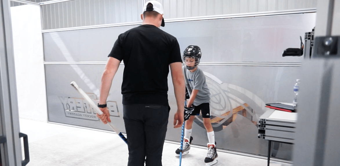 Hockey player using the RapidShot