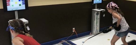 Hockey team members competing on the RapidHands