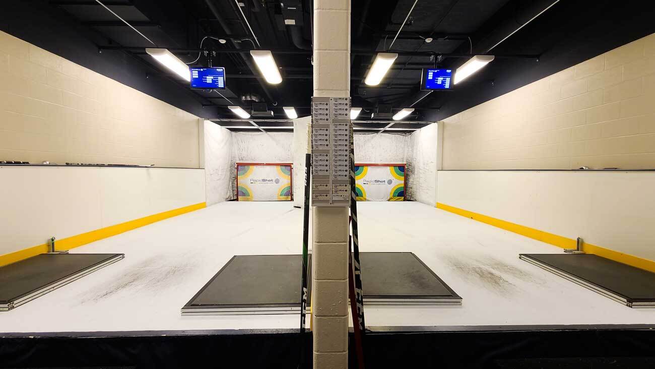 Hockey player using the RapidShot